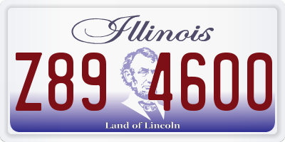 IL license plate Z894600