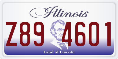 IL license plate Z894601