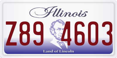 IL license plate Z894603