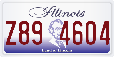 IL license plate Z894604