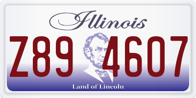 IL license plate Z894607