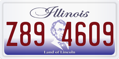 IL license plate Z894609