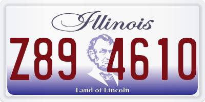 IL license plate Z894610