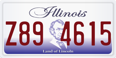 IL license plate Z894615