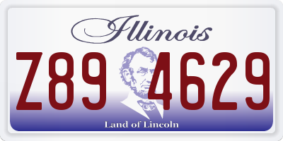 IL license plate Z894629