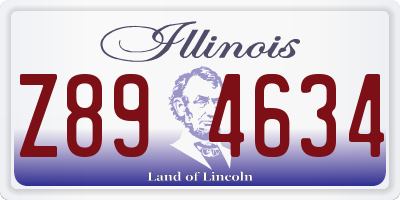 IL license plate Z894634