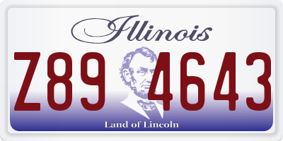 IL license plate Z894643