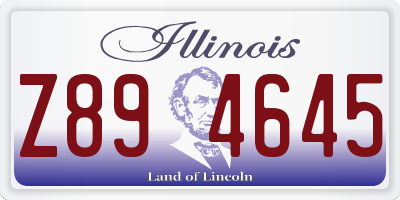 IL license plate Z894645
