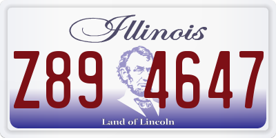 IL license plate Z894647