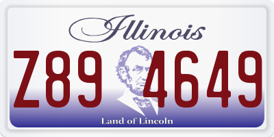 IL license plate Z894649