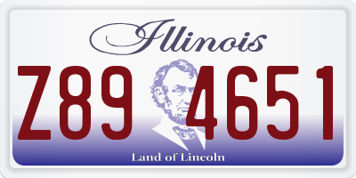 IL license plate Z894651