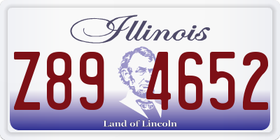 IL license plate Z894652