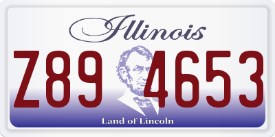 IL license plate Z894653