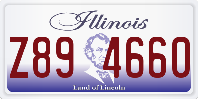 IL license plate Z894660