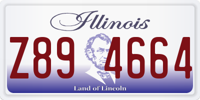 IL license plate Z894664
