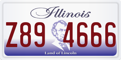 IL license plate Z894666