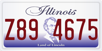 IL license plate Z894675
