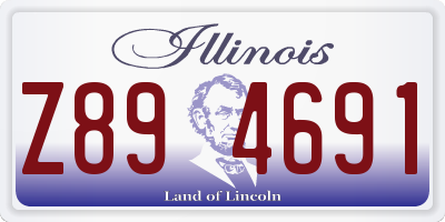 IL license plate Z894691