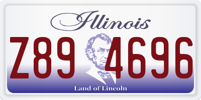 IL license plate Z894696