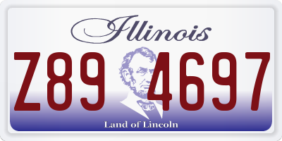 IL license plate Z894697