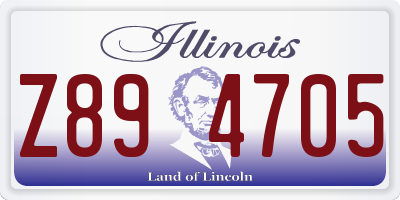 IL license plate Z894705