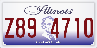 IL license plate Z894710