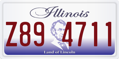 IL license plate Z894711