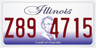 IL license plate Z894715