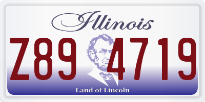 IL license plate Z894719