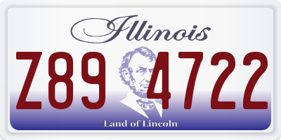 IL license plate Z894722