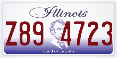 IL license plate Z894723