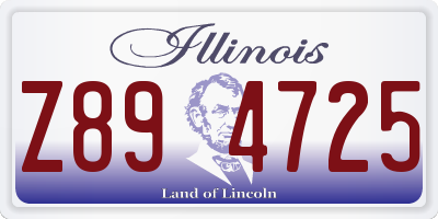 IL license plate Z894725