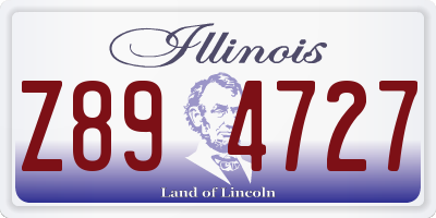 IL license plate Z894727