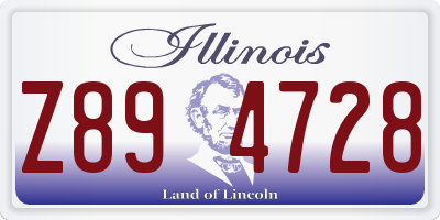IL license plate Z894728