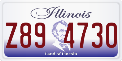 IL license plate Z894730