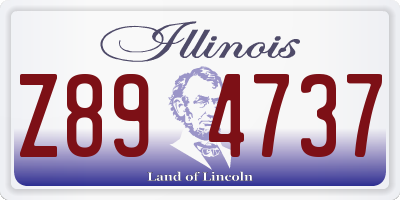 IL license plate Z894737