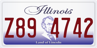 IL license plate Z894742