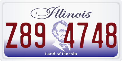 IL license plate Z894748