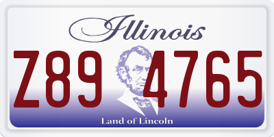 IL license plate Z894765