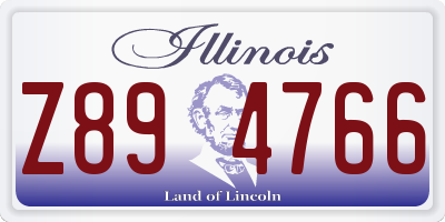 IL license plate Z894766