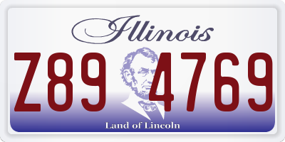 IL license plate Z894769