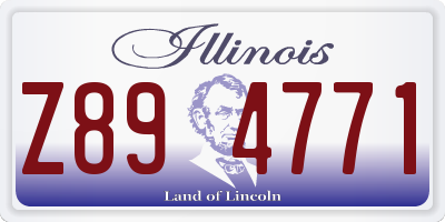IL license plate Z894771