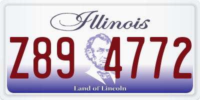 IL license plate Z894772