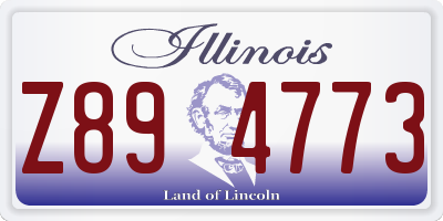 IL license plate Z894773