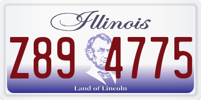 IL license plate Z894775