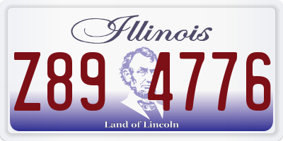 IL license plate Z894776