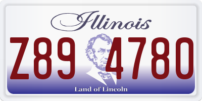 IL license plate Z894780