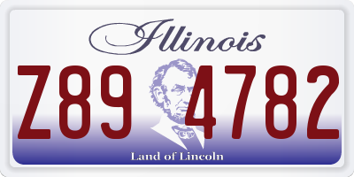 IL license plate Z894782
