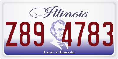 IL license plate Z894783