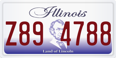 IL license plate Z894788